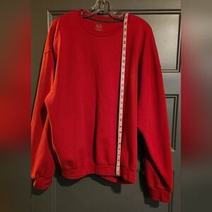 Red fruit of the loom sweatshirt